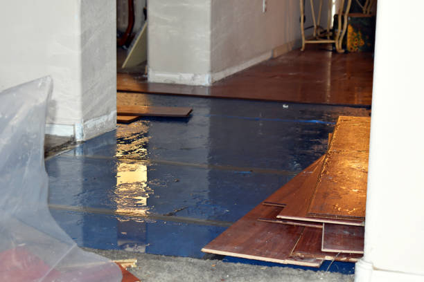 Professional Burst Pipe Cleanup technician working in Oakdale, CT